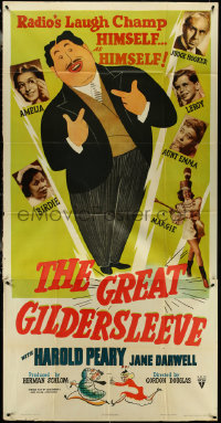 5b0415 GREAT GILDERSLEEVE 3sh 1943 great art of Harold Peary, radio's laugh champ, ultra rare!