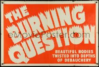 5b0426 REEFER MADNESS INCOMPLETE 3sh R1940s Burning Question, twisted into depths of debauchery, rare!