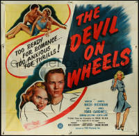 5b0395 DEVIL ON WHEELS 6sh 1947 Darryl Hickman, Terry Moore, ultra rare car racing title!