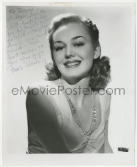 5b0191 ANNE SHIRLEY signed 8x10 REPRO photo 1980s head & shoulders portrait w/ long inscription!