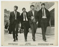 5b1749 BEATLES COME TO TOWN 8x10.25 still 1964 Paul, John, Ringo & George walking on the street!