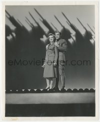 5b1795 FOR ME & MY GAL 8x10 still 1942 Judy Garland & Gene Kelly by shadows of marching soldiers!