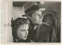 5b1796 FOREIGN CORRESPONDENT 8x11 key book still 1940 c/u of Joel McCrea & Laraine Day, Hitchcock!