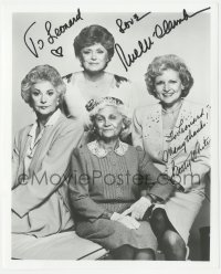 5b0200 GOLDEN GIRLS signed 8x10 REPRO photo 1980s by BOTH Betty White AND Rue McClanahan!