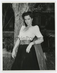 5b1812 HEDY LAMARR 8x10 still 1942 portrait leaning against tree in sexy blouse from Tortilla Flat!