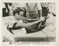 5b1818 JAMES DEAN STORY 8x10.25 still 1957 the legend's favorite pastime, sports car racing!