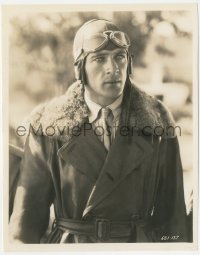 5b1834 LEGION OF THE CONDEMNED 8x10 still 1928 best close portrait of Gary Cooper in aviator gear!