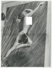 5b1845 MARILYN MONROE 6.25x8.75 news photo 1950s posing nude in her A New Wrinkle calendar photo!