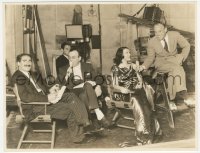 5b1862 NIGHT AT THE OPERA candid 7.5x9.75 still 1935 Groucho Marx, Carlisle, director & writer on set!