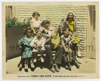 5b1727 PENNIES FROM HEAVEN candid color 8x10 still 1936 Bing w/Alfalfa, Buckwheat, Darla & Spanky!