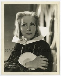 5b1877 QUEEN CHRISTINA 8x10.25 still 1933 best close portrait of Greta Garbo as the Swedish queen!