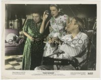 5b1728 REAR WINDOW color 8x10 still 1954 James Stewart in wheelchair by Grace Kelly & Thelma Ritter!