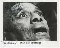 5b0211 SCATMAN CROTHERS signed 8x10 REPRO photo 1981 super c/u looking terrified from The Shining!