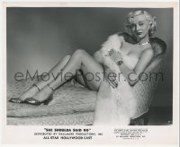 5b1895 SHE SHOULDA SAID NO 8.25x10 still 1949 sexy naked Lila Leeds wearing only heels & fur!