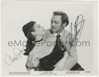 5b0155 SHOW BOAT signed 8x10.25 still 1951 by BOTH Ava Gardner AND Howard Keel, romantic close up!