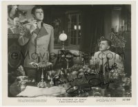 5b0157 STEWART GRANGER signed 8x10.25 still 1952 by fancy dining table in The Prisoner of Zenda!