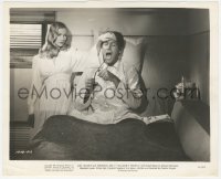 5b1910 SULLIVAN'S TRAVELS 8.25x10 still 1941 sexy Veronica Lake checks on Joel McCrea sick in bed!