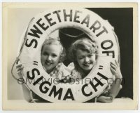 5b1912 SWEETHEART OF SIGMA CHI 8x10.25 still 1933 Mary Carlisle & Lake in life preserver with title!