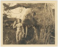 5b1913 TARZAN & HIS MATE deluxe 8x10 still 1934 Johnny Weissmuller doing legendary yell by elephant!