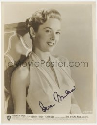 5b0161 VERA MILES signed 8x10.25 still 1957 beautiful smiling close up when she made The Wrong Man!