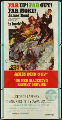 5b0423 ON HER MAJESTY'S SECRET SERVICE Aust 3sh 1969 Lazenby as Bond, McGinnis, McCarthy, very rare!