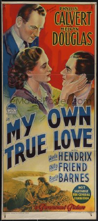 5b0573 MY OWN TRUE LOVE Aust daybill 1949 Richardson Studio art of Calvert & Douglas, ultra rare!