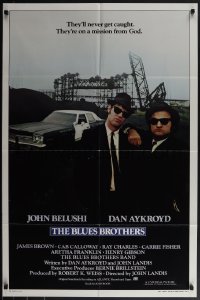 5b0959 BLUES BROTHERS int'l 1sh 1980 wacky John Belushi & Dan Aykroyd are on a mission from God!