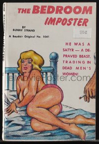 5b1474 BEDROOM IMPOSTER paperback book 1963 he was a depraved beast, trading in dead men's women!