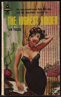 5b1481 HIGHEST BIDDER paperback book 1965 Rader art of modern Mata Hari selling specialized services!