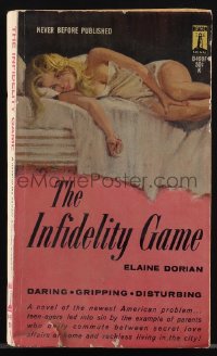 5b1483 INFIDELITY GAME paperback book 1962 teen-agers led to sin by the example of parents!