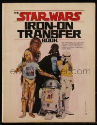 5b0489 STAR WARS softcover book 1977 Ballantine clothing iron-on transfer book, ultra rare!