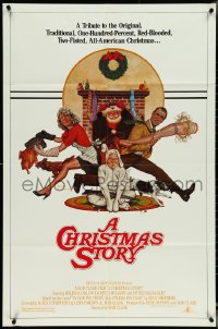 5b0986 CHRISTMAS STORY studio style 1sh 1983 best classic Christmas movie, art by Robert Tanenbaum!