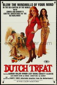 5b1039 DUTCH TREAT 25x38 1sh 1977 Carrah Major-Minor, Christy Kluiver, xxx rated, sexy artwork!