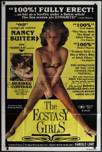 5b1045 ECSTASY GIRLS 1sh 1979 sexy Oui covergirl Nancy Suiter & Hustler centerfold Desiree Costeau!