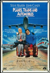 5b1263 PLANES, TRAINS & AUTOMOBILES English 1sh 1988 Steve Martin & John Candy, Hughes directed!