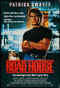 5b1289 ROAD HOUSE English 1sh 1989 Patrick Swayze is the best bouncer in the business, very rare!