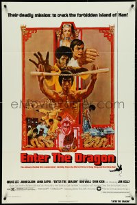 5b1056 ENTER THE DRAGON 1sh 1973 Bruce Lee classic, the movie that made him a legend!