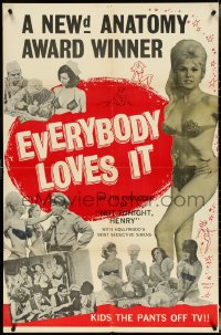 5b1066 EVERYBODY LOVES IT 1sh 1964 Phillip Mark, Not Tonight Henry, a Newd Anatomy award winner!