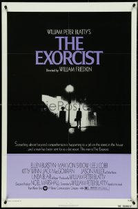 5b1070 EXORCIST 1sh 1974 William Friedkin, Von Sydow, horror classic from William Peter Blatty!