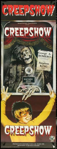 5b0239 CREEPSHOW French door panel 1983 Romero & King's tribute to E.C. Comics, best different art!