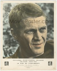 5b0486 CINCINNATI KID French LC 1966 super close up of pro poker player Steve McQueen, ultra rare!