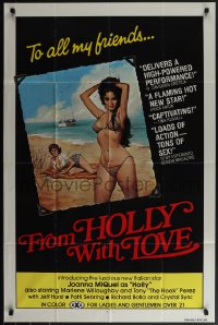 5b1094 FROM HOLLY WITH LOVE 1sh 1978 introducing luscious and sexy new Italian star Joanna MiQuel!