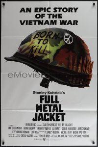 5b1095 FULL METAL JACKET int'l 1sh 1987 Stanley Kubrick Vietnam War movie, Philip Castle art!