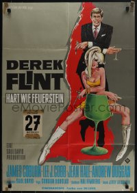 5b0503 IN LIKE FLINT German 1967 secret agent James Coburn & Jean Hale by Klaus Rutters!