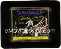 5b1526 HOUSE WITHOUT A KEY style B glass slide 1925 Pathe serial, first Charlie Chan on screen, rare!