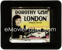 5b1535 LONDON glass slide 1926 English slum girl Dorothy Gish is adopted by a rich woman!