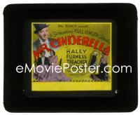 5b1542 MR. CINDERELLA glass slide 1936 barber Jack Haley turns millionaire playboy, Furness!