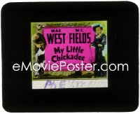 5b1543 MY LITTLE CHICKADEE glass slide 1940 full-length W.C. Fields & sexy Mae West, very rare!