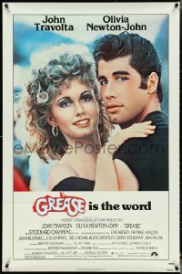 5b1107 GREASE 1sh 1978 c/u of John Travolta & Olivia Newton-John in a most classic musical!