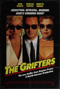 5b1111 GRIFTERS int'l 1sh 1990 John Cusack, Annette Bening & Anjelica Huston!